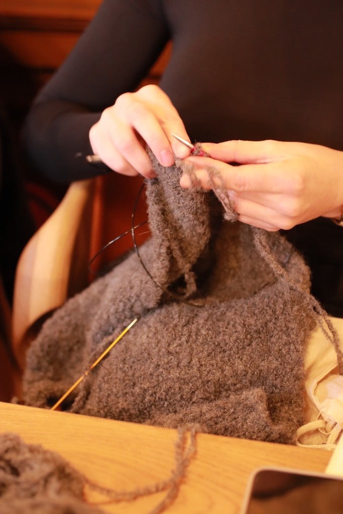 Ein Strickprojekt entsteht